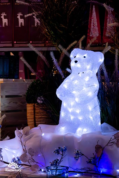 Ours polaire illuminé